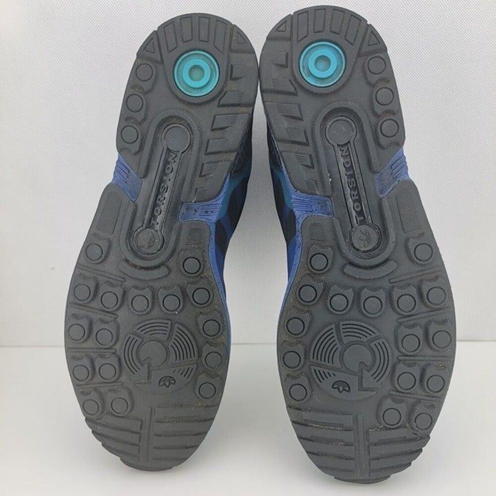 ADIDAS Mens Size 10 Blue Camo ZX FLUX DECON Sneakers M19684 - Picture 8 of 9